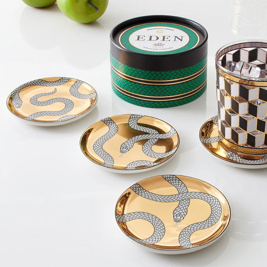 Jonathan Adler Eden Set of 4 Coasters