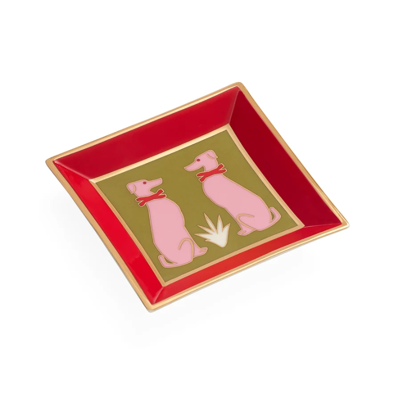 Jonathan Adler Playa Greyhounds Square Tray