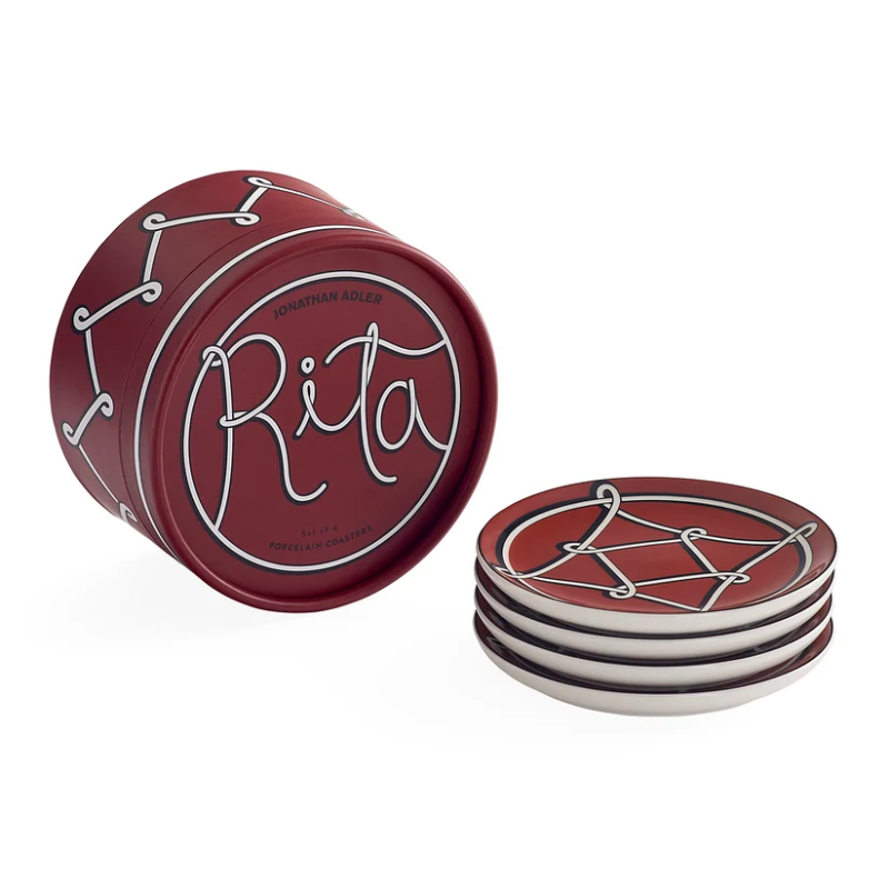 Jonathan Adler Rita Set of 4 Coasters