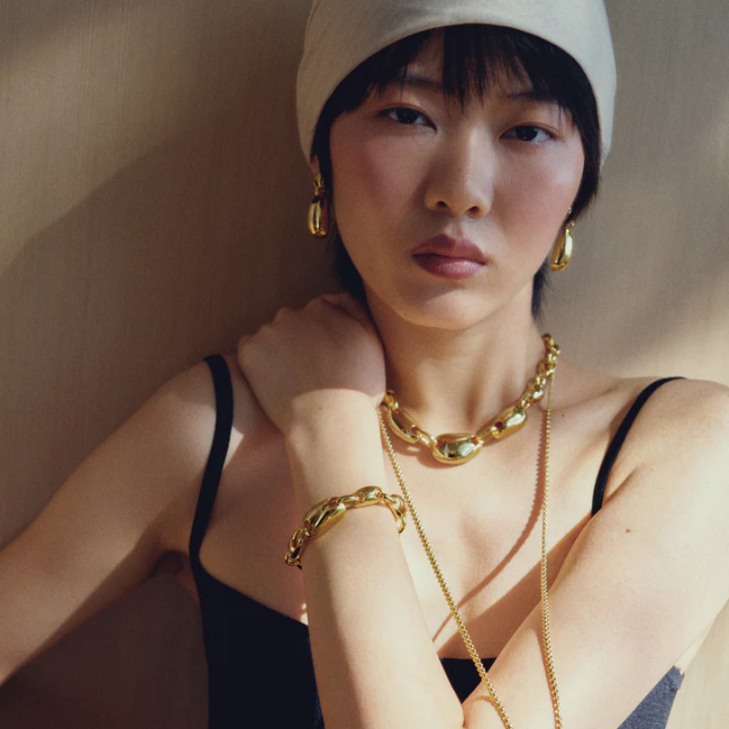 Biko Gold Rhodes Bracelet