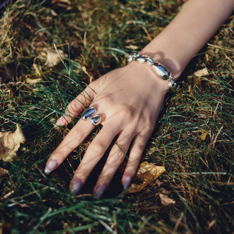 Biko Silver Rhodes Bracelet
