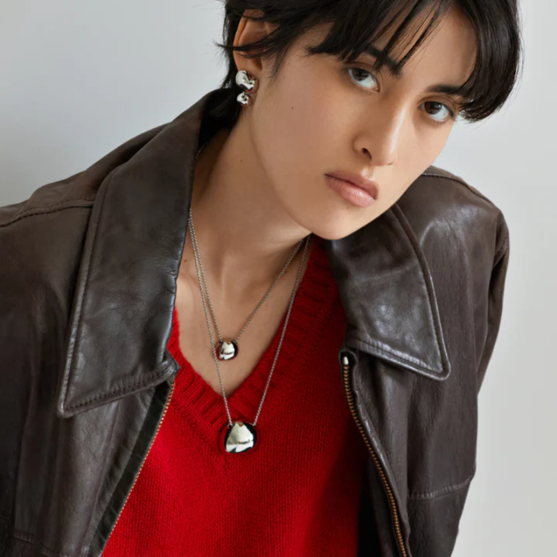 Biko Large Silver Gia Pendant