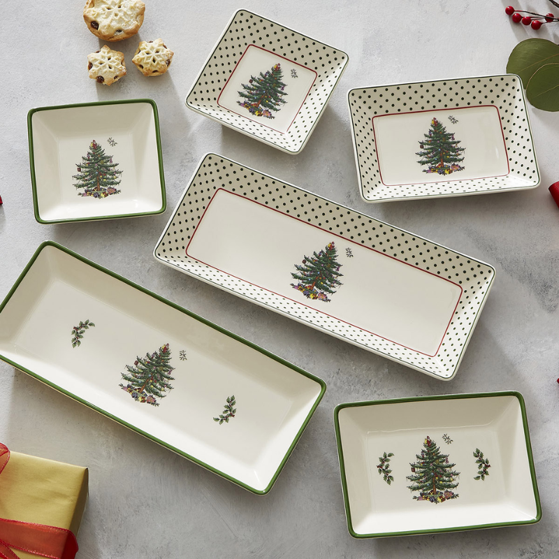 Christmas Tree Nesting Tray Set