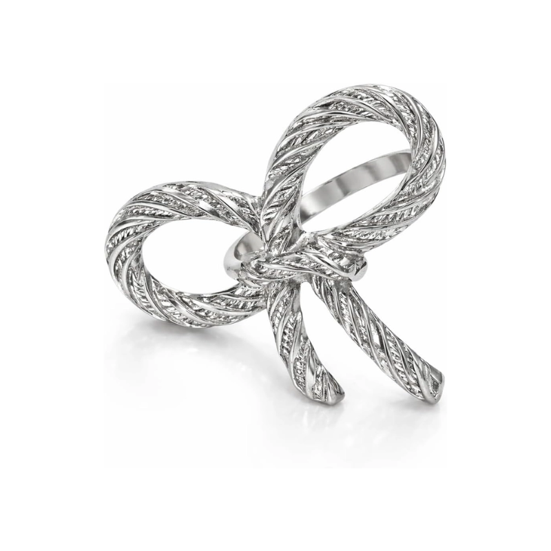 Set of 4 Twisted Bow Napkin Rings