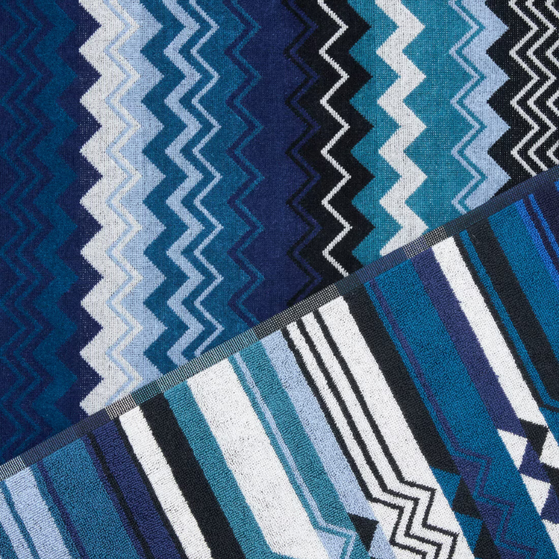 Missoni Giacomo Blue Bath Towel