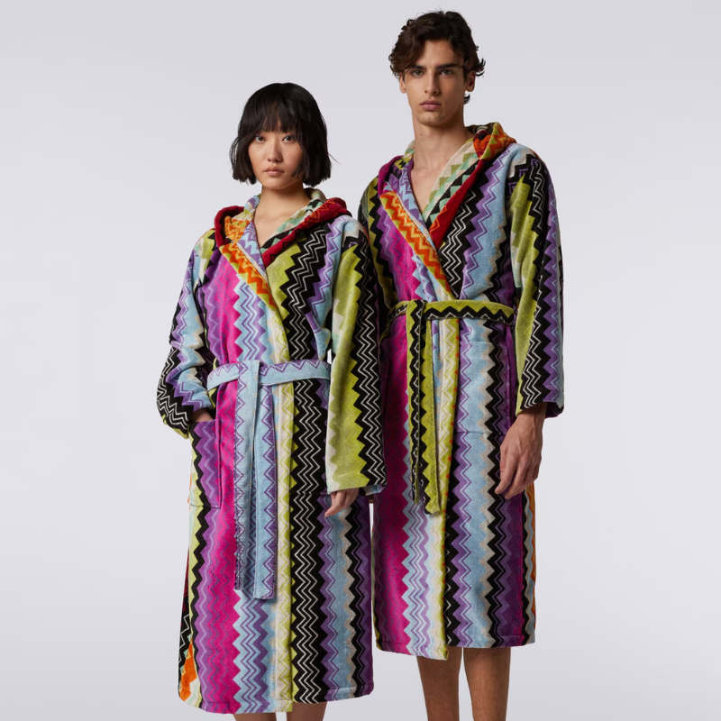 Missoni Giacomo Orange Hooded Bathrobe