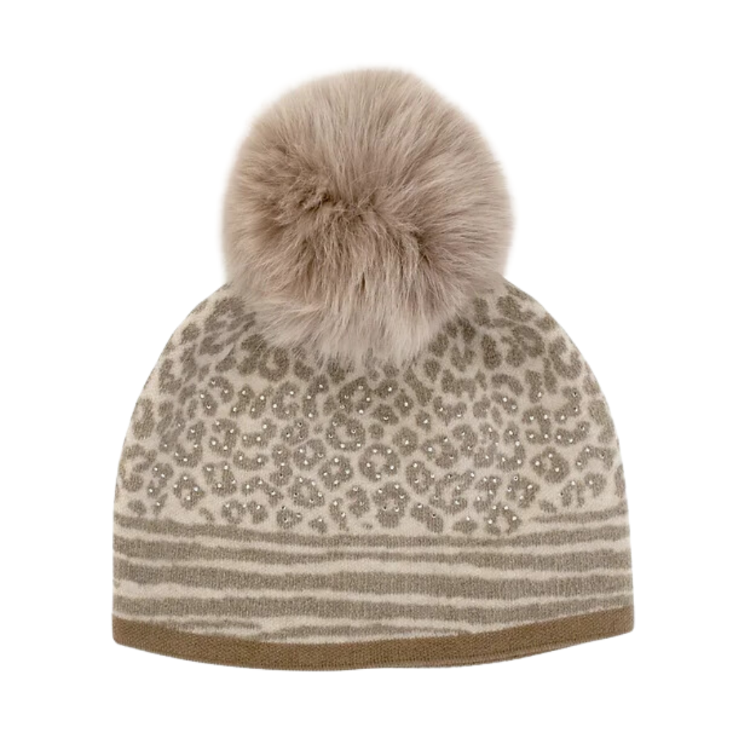 Knit Leopard Hat