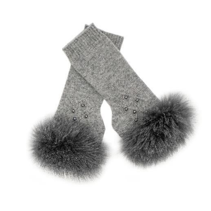 Diamond Weave Gloves Fox Trim