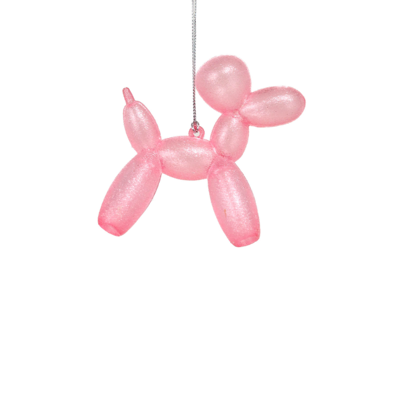 Ornement Caniche Rose