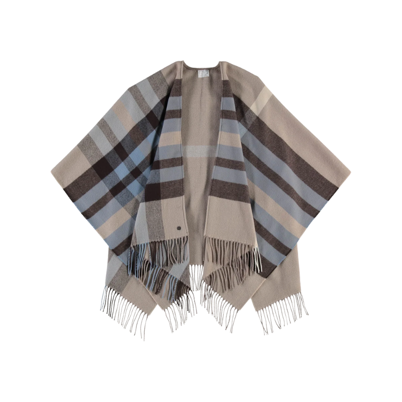 Cashmink Plaid Poncho