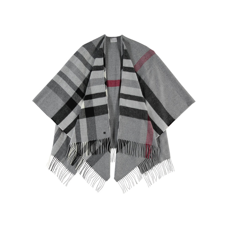 Cashmink Plaid Poncho