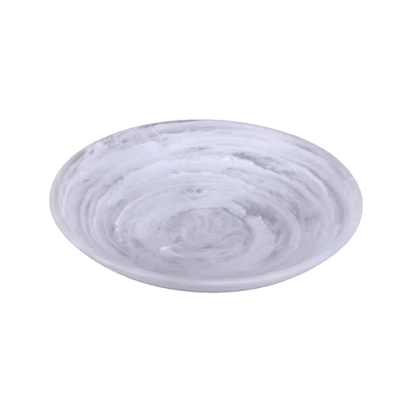 Large Resin Swirl Salad Plate