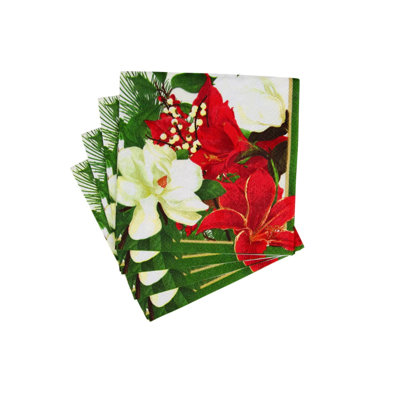 Christmas Garden Cocktail Napkins