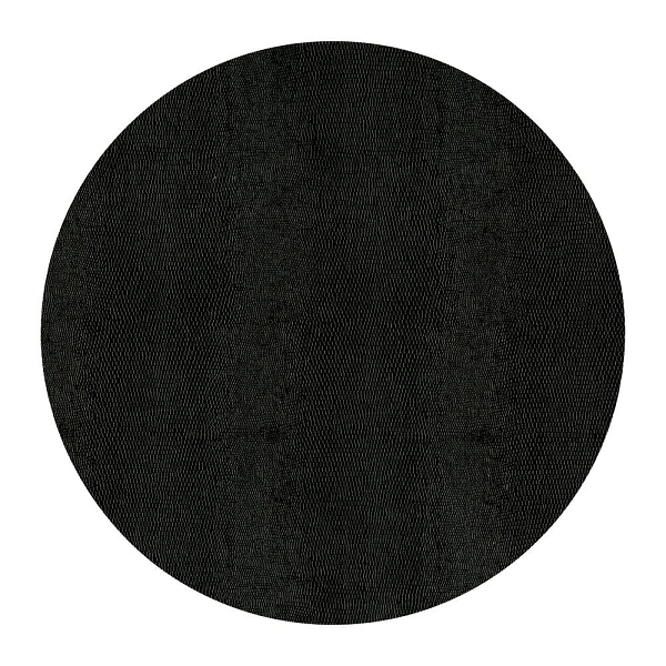 Round Black Lizard Placemat