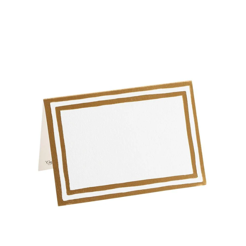 Gold Foil Border Placecards - Boutique Marie Dumas