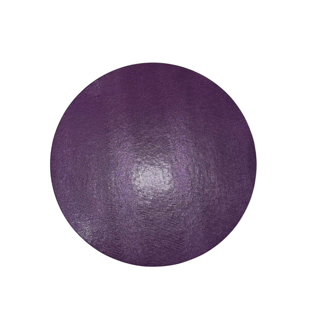 Round Lizard Aubergine Placemat