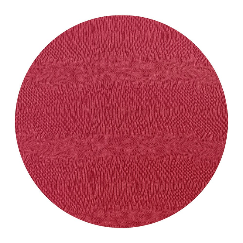 Round Lizard Cranberry Placemat