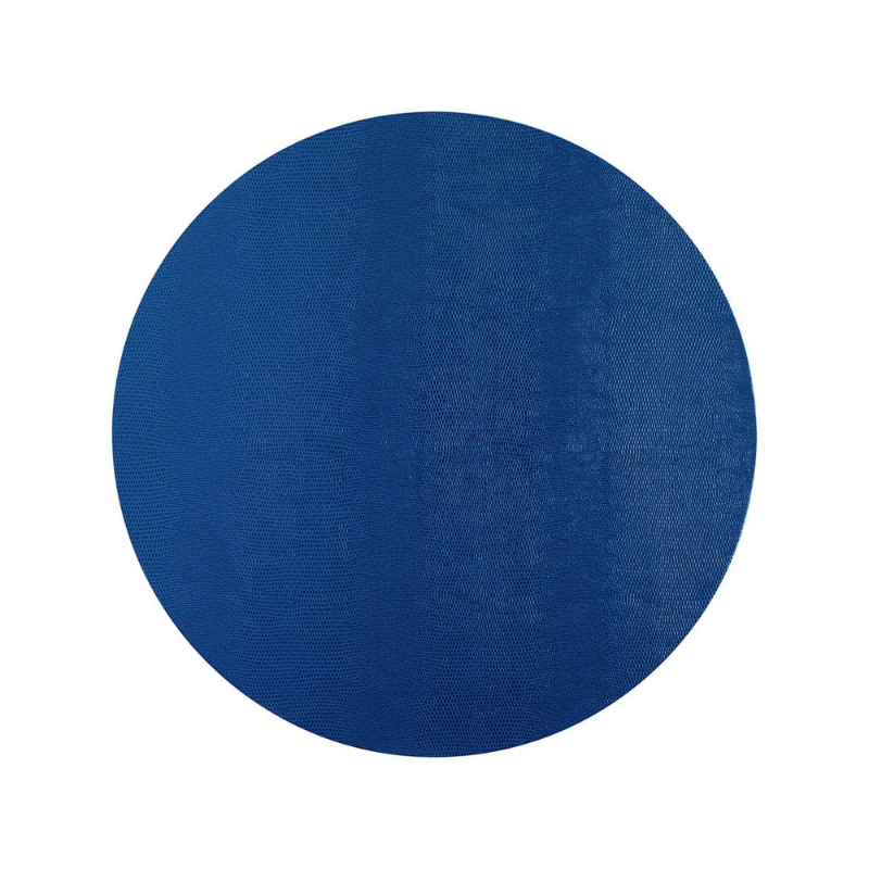 Navy Round Lizard Placemat