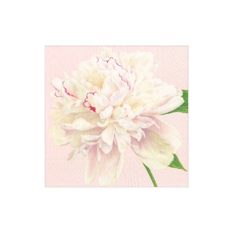 Duchess Blush Peonies Cocktail Napkins