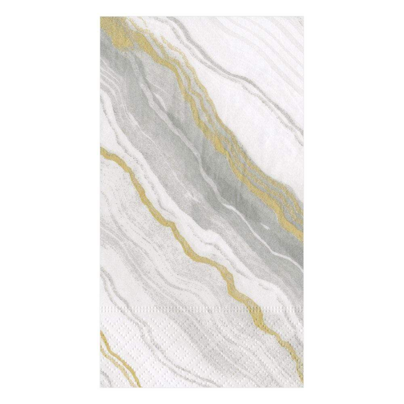 Grey Marble Guest Napkins