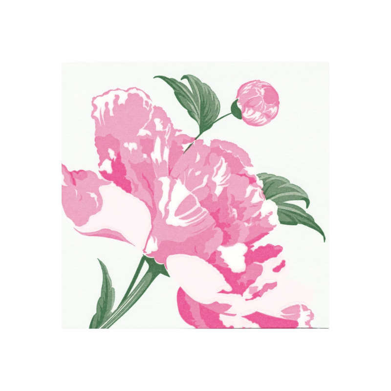 Paviot Pivoine Blanche Cocktail Napkins