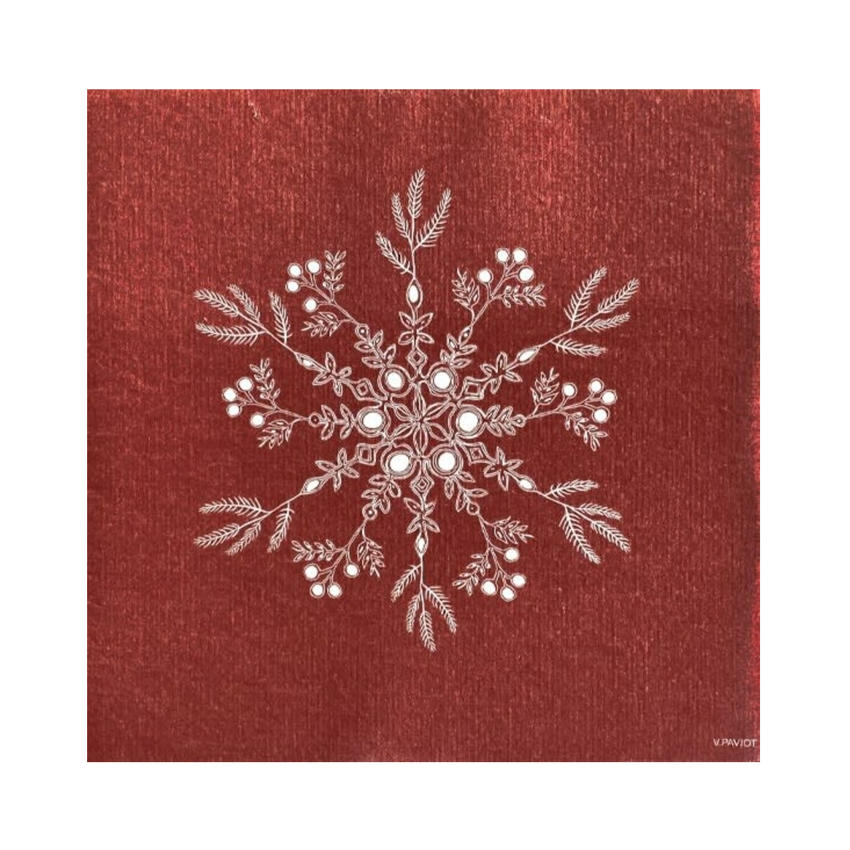 Paviot Fleur de Neige Dinner Napkins