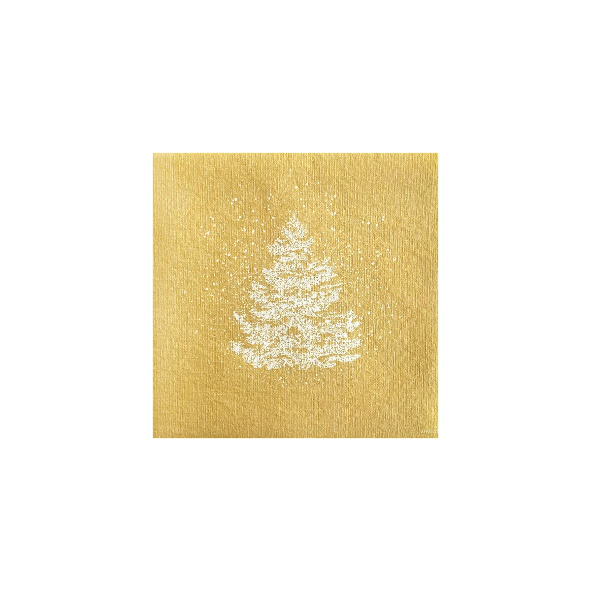 Paviot Gold Sapin Dinner Napkins