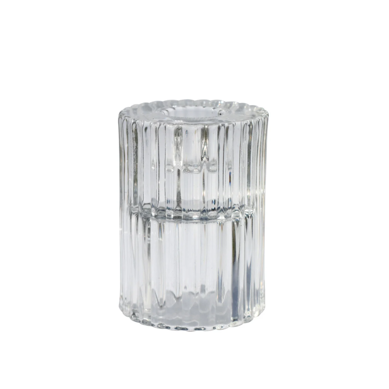 Large Clear Rila Taper Holder