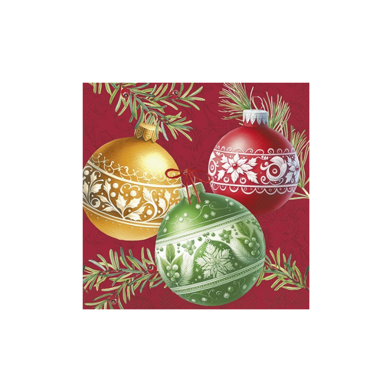 Christmas Ornaments Cocktail Napkins
