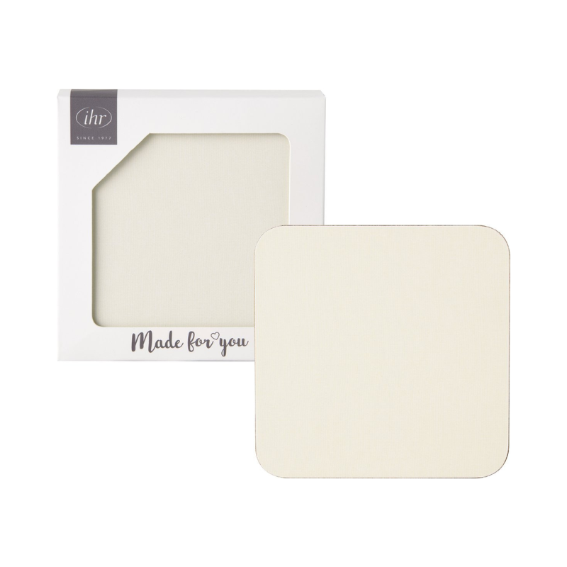 Set of 4 Cream Cork Coasters