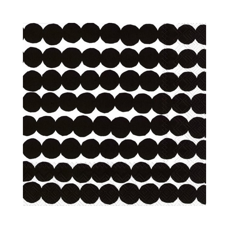 Marimekko Rasymatto Black Luncheon Napkins