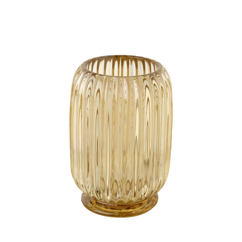 Large Amber Tealight Holder