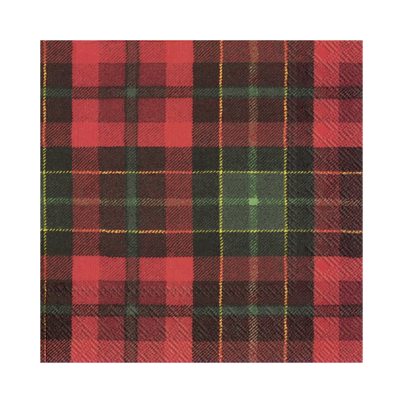 Serviettes de déjeuner tartan