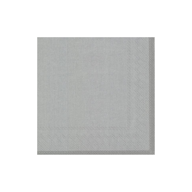 Linen Silver Cocktail Napkins