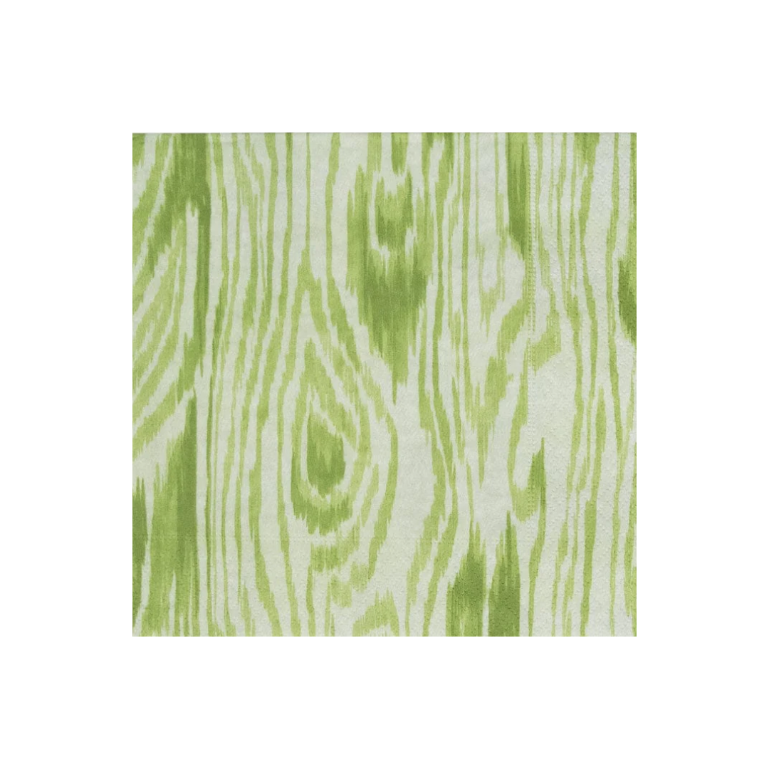 Woodgrain Green Cocktail Napkins