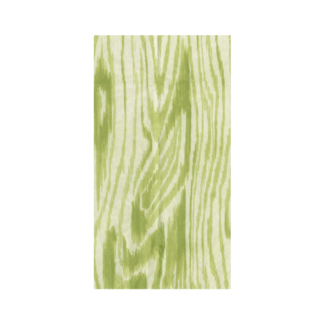 Woodgrain Green Guest Towel Napkins - Boutique Marie Dumas