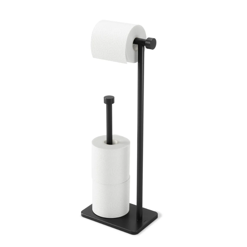 Kapi Black Toilet Paper Holder