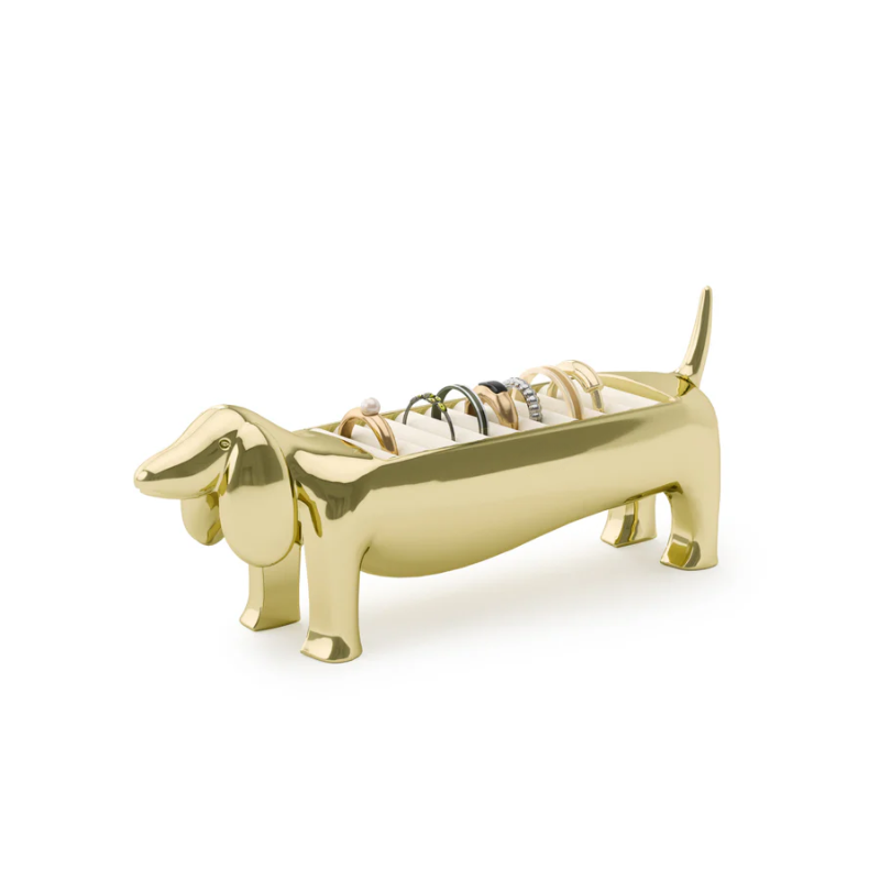 Gold Doggie Ring Holder