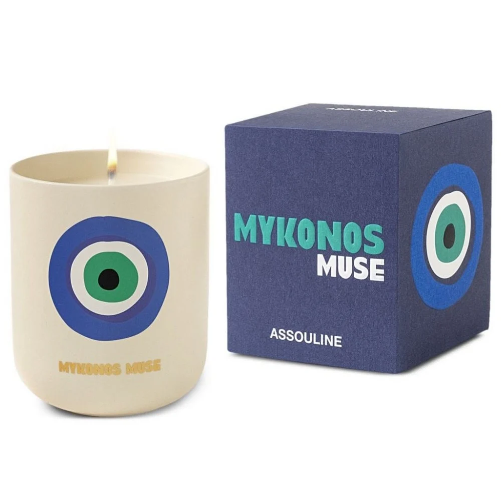 Assouline Mykonos Travel Candle