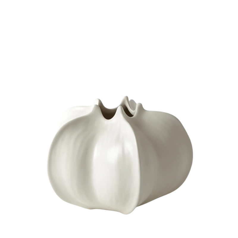 Petit vase blanc carambole