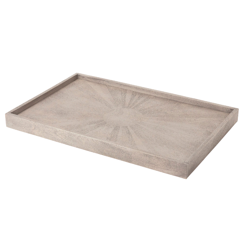 Grey Driftwood Ottoman Tray