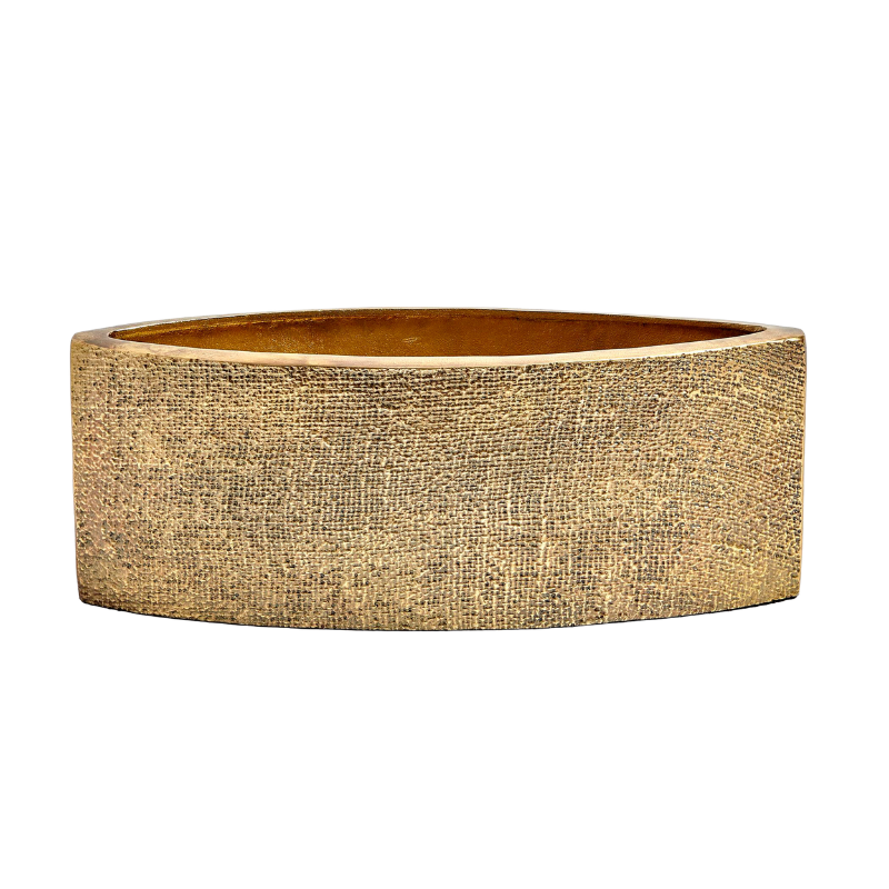 Hemp Etched Brass Planter