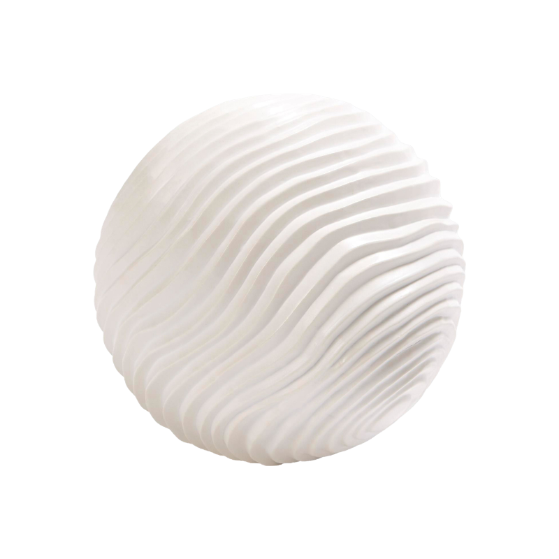 Large Matte White Varenne Sphere
