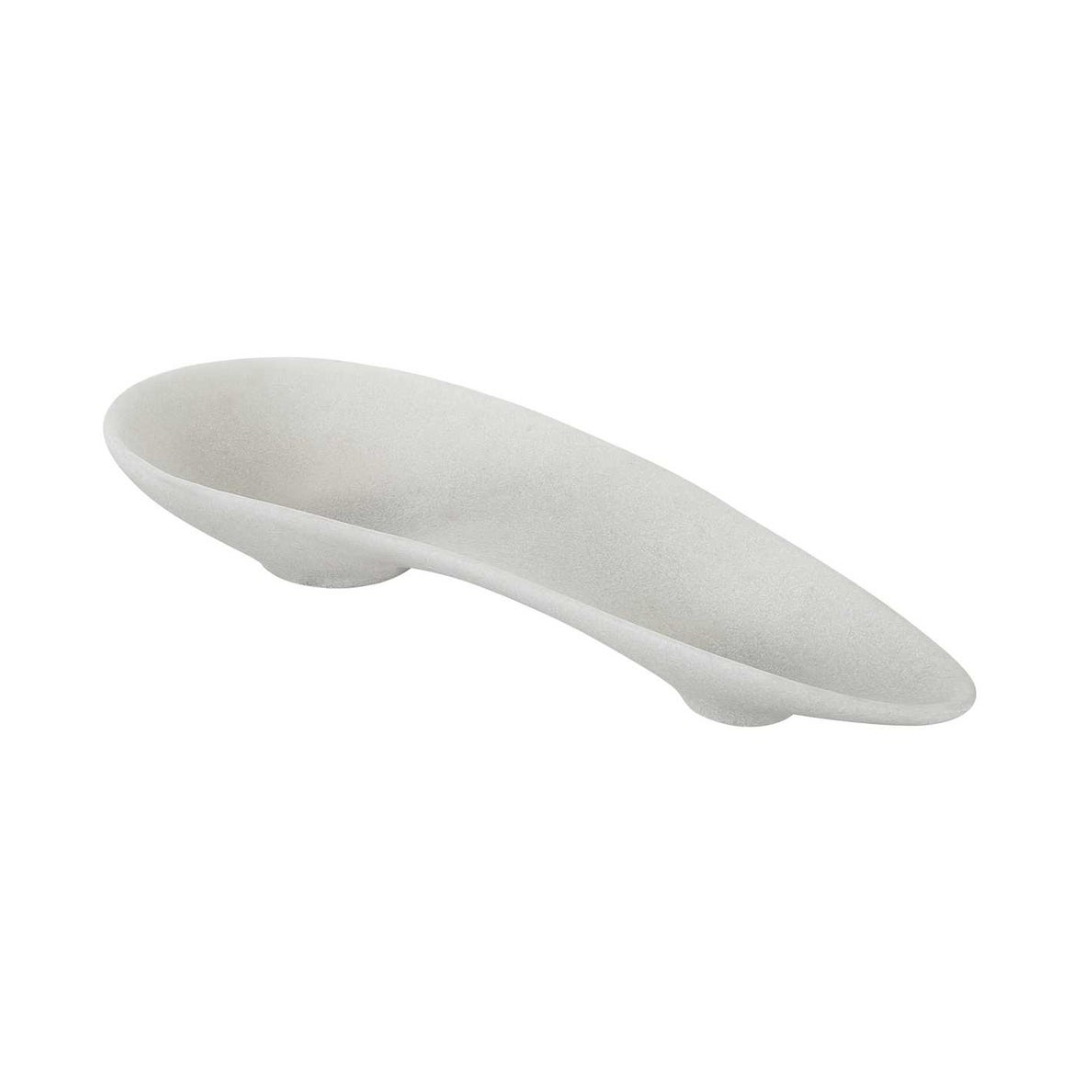 White Double Swoop Bowl