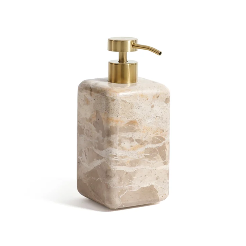 Crème Marble Soap Dispenser