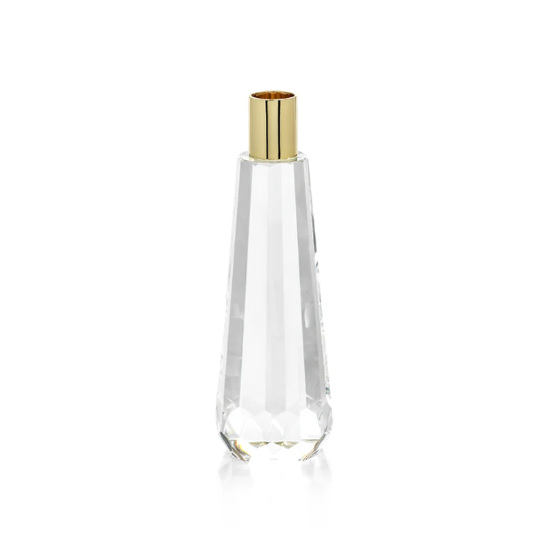 Flora Crystal Faceted Candle Holder