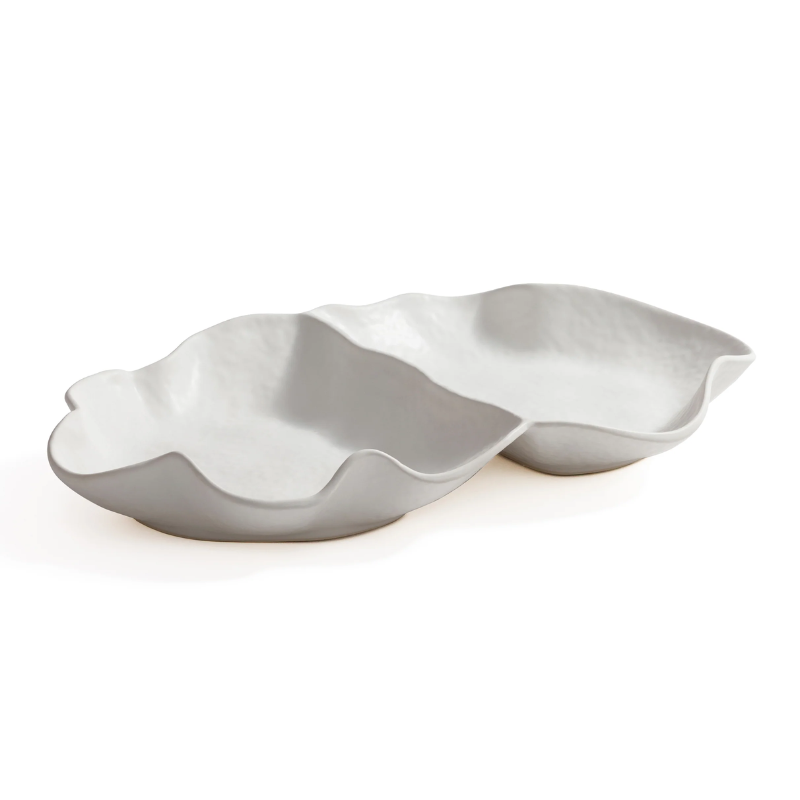 Double Sectional Ceramic Bowl