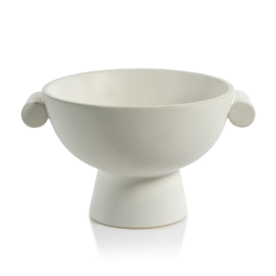 Brayden White Ceramic Bowl