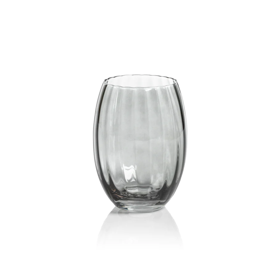 Stemless Smoke Glass