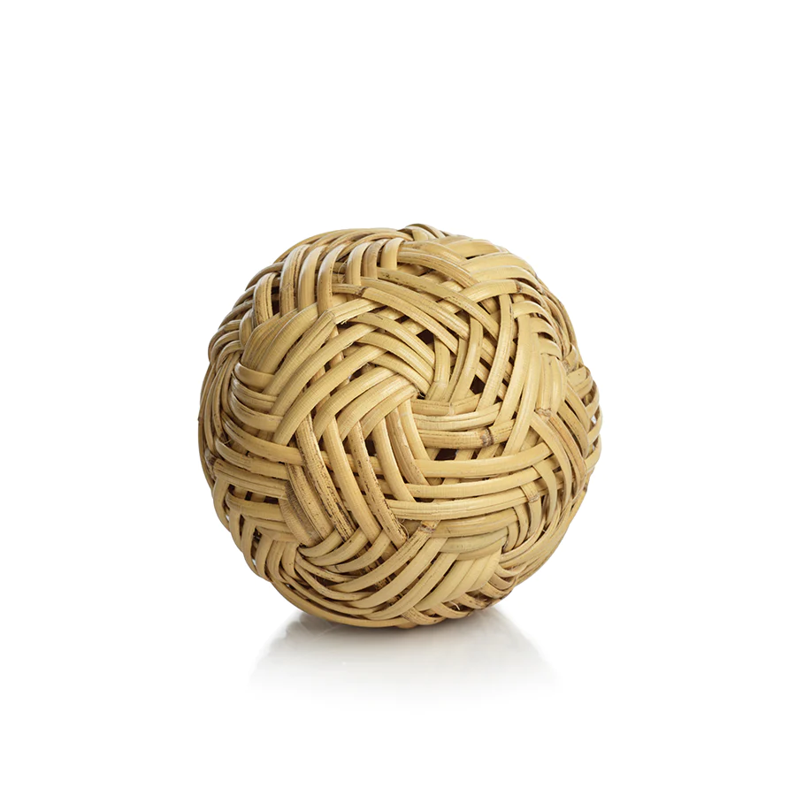 Boule décorative en rotin